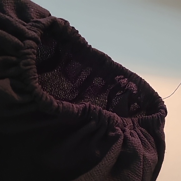 Black Flowy Professional Office Blouse - Picture 3 of 3